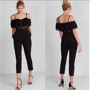 Express Lace Off Shoulder Jumpsuit